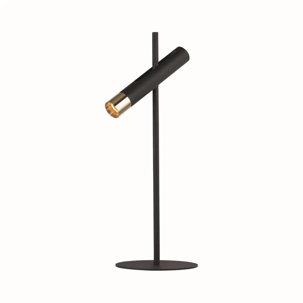 Searchlight LED Schreibtischlampe Schwarz Gold 3000 K 50,5 cm* Metall Lampen|Bürolampen