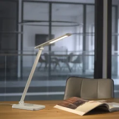 Outlet Just Light LED SchreibTischlampe Weiß Touch 61,5 cm 5 W flexibel