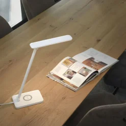 Outlet Just Light LED SchreibTischlampe Weiß Touch 61,5 cm 5 W flexibel