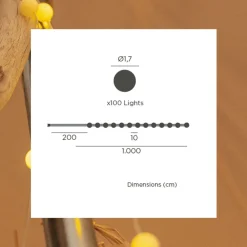 Newgarden LED Solar Außenlichterkette 1800 K IP44 1 m lang* Außenlichterketten|Solarleuchten