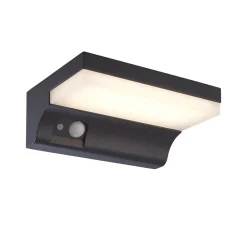 Clearance Searchlight LED Solar Außenwandlampe IP54 Aluminium Bewegungsmelder