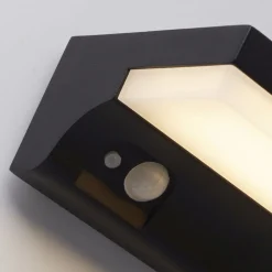 Clearance Searchlight LED Solar Außenwandlampe IP54 Aluminium Bewegungsmelder