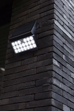 Eco-Light LED Solar Wandlampe Bewegungsmelder dimmbar 8 W IP44* Solarleuchten|Led Außenleuchten