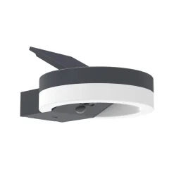 Clearance Eco-Light LED Solar Wandlampe Sensor Anthrazit IP54 12 W 4000 K