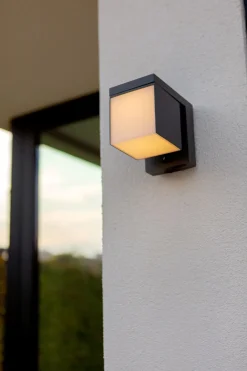 Online Eco-Light LED Solar Wandleuchte Bewegungsmelder IP54 H:13,5 cm