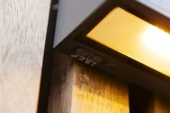 Eco-Light LED Solar Wandleuchte Bewegungssensor Anthrazit 3000 K* Solarleuchten|Led Außenleuchten