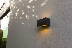 Eco-Light LED Solar Wandleuchte Bewegungssensor Anthrazit 3000 K* Solarleuchten|Led Außenleuchten