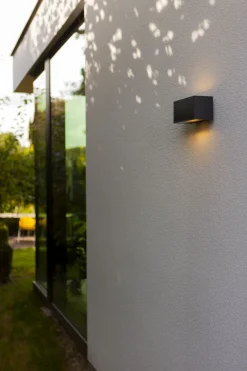 Eco-Light LED Solar Wandleuchte Bewegungssensor Anthrazit 3000 K* Solarleuchten|Led Außenleuchten