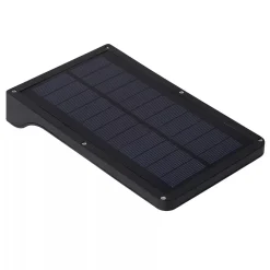 Online LED Solar Wandleuchte mit Bewegungsmelder Schwarz IP44