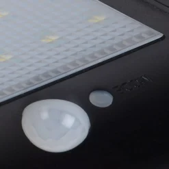 Online LED Solar Wandleuchte mit Bewegungsmelder Schwarz IP44