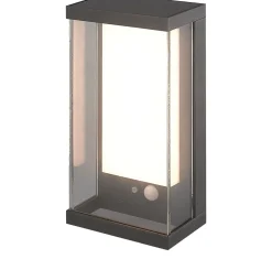 Searchlight LED Solarlampe Außen mit Bewegungsmelder Aluminium IP54* Metall Lampen|Solarleuchten