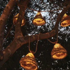 Best Newgarden LED Solarlichterkette Garten 5m lang Outdoor Jute IP44