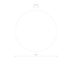 Online Nowodvorski LED Spiegel rund Ø 29 cm indirektes Licht 3000 K 60 lm Glas