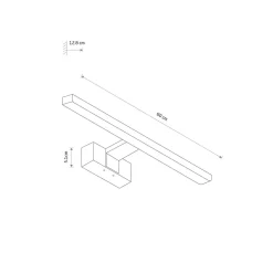 Nowodvorski LED Spiegelleuchte 4000 K 950 lm IP44 Weiß B: 60 cm* Led Lampen|Wandleuchten