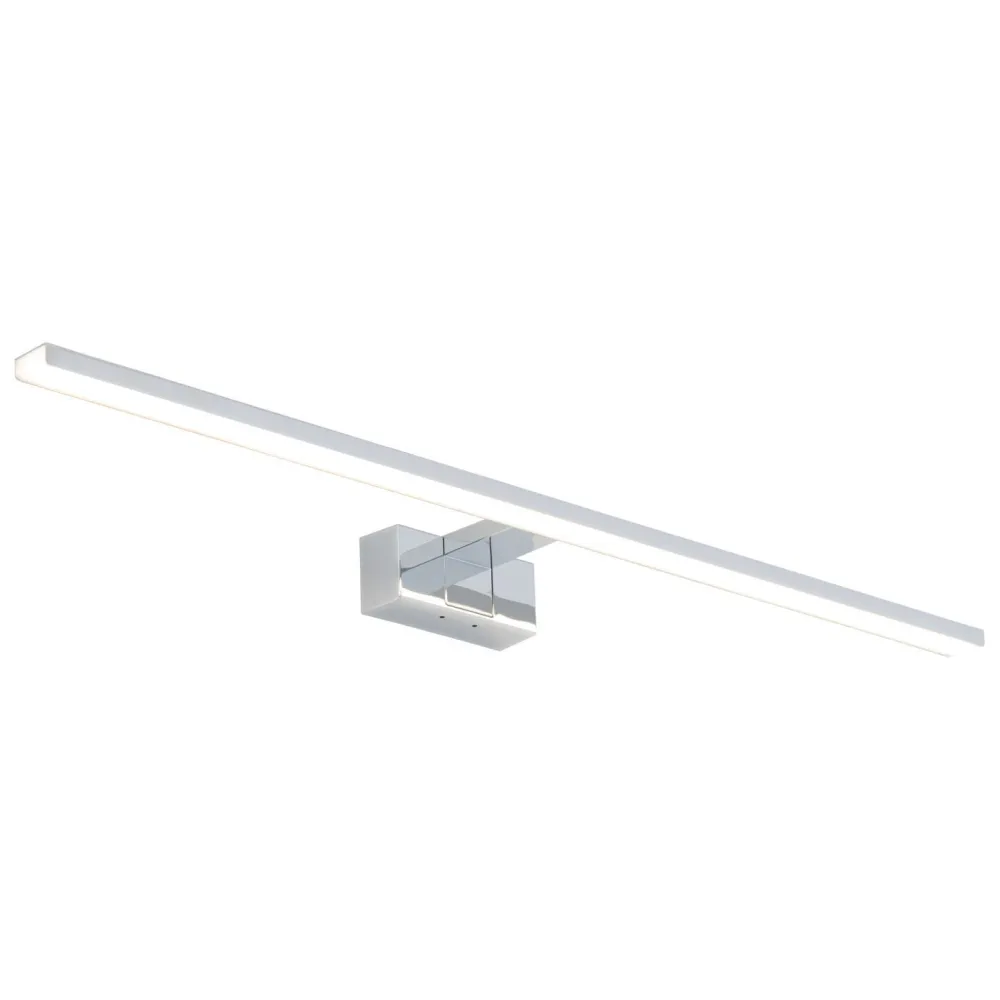 Best Nowodvorski LED Spiegelleuchte IP44 Chrom 3000 K 1100 lm Aluminium