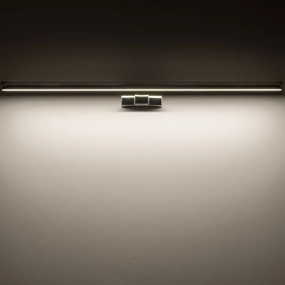 Best Nowodvorski LED Spiegelleuchte IP44 Chrom 3000 K 1100 lm Aluminium