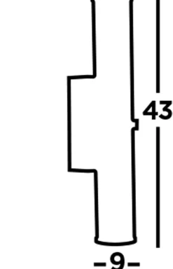 Searchlight LED Spiegelleuchte IP44 Glas H: 43 cm Klar Schwarz 3000 K* Glaslampen|Jugendstil Lampen