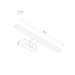 Sale Nowodvorski LED Spiegelleuchte IP44 Schwarz 4000 K neutralweiß