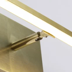 Best Searchlight LED Spiegelleuchte Metall B:41 cm IP44 Messing 3000 K