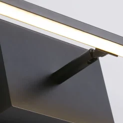 Searchlight LED Spiegelleuchte Schwarz Metall B:61 cm IP44 10 W* Flurlampen|Metall Lampen