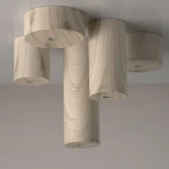 Glasberg LED Spot in Holz Weiß rund Modern 3000K wohnlich* Led Lampen|Spots