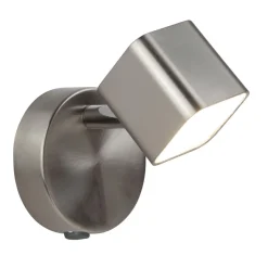 New Searchlight LED Spot Lampe Wand in Silber matt 3000 K 354 lm Metall