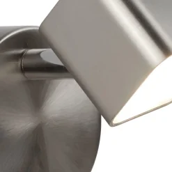 New Searchlight LED Spot Lampe Wand in Silber matt 3000 K 354 lm Metall