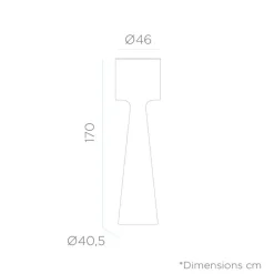 Newgarden LED Stehlampe außen 170 cm IP65 2700 K Stecker Kabel* Metall Lampen|Wegeleuchten
