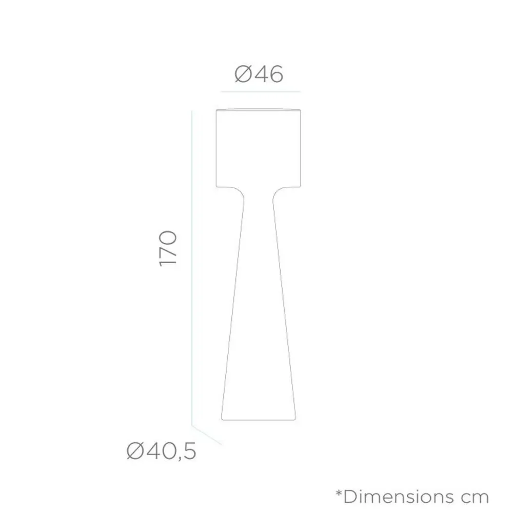 Newgarden LED Stehlampe außen 170 cm IP65 2700 K Stecker Kabel* Metall Lampen|Wegeleuchten
