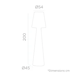 Online Newgarden LED Stehlampe außen 2 m hoch Stecker Kabel 2700 K IP65