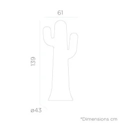 Newgarden LED Stehlampe außen Akku 139cm Kaktus Dimmer Farbwechsel IP65