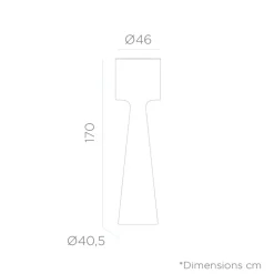 Clearance Newgarden LED Stehlampe außen Akku Dimmer Farbwechsel RGBW IP65 170 cm