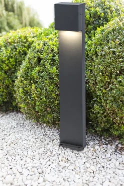 Hot Eco-Light LED Stehlampe außen Aluminium IP54 10 W 65 cm Anthrazit