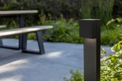 Hot Eco-Light LED Stehlampe außen Aluminium IP54 10 W 65 cm Anthrazit