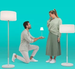 Hot Newgarden LED Stehlampe außen Solar Farbwechsel Dimmer 155 cm dimmbar