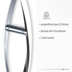 Paul Neuhaus LED Stehlampe dimmbar in Stahl H:134 cm 3000 K 3128 lm* Led Lampen|Metall Lampen