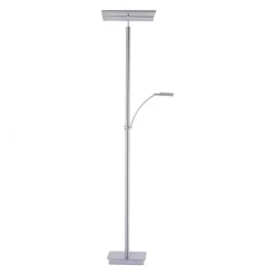 Paul Neuhaus LED Stehlampe dimmbar Leselicht in Stahl Glas 199 cm* Wohnzimmerlampen|Metall Lampen