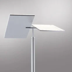 Paul Neuhaus LED Stehlampe dimmbar Leselicht in Stahl Glas 199 cm* Wohnzimmerlampen|Metall Lampen