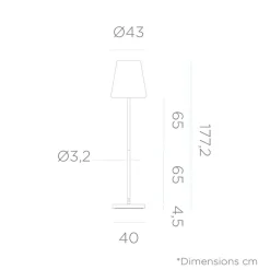 Newgarden LED Stehlampe Dimmer Farbwechsel 3000-6500K Rosa Weiß 177cm* Metall Lampen|Wegeleuchten