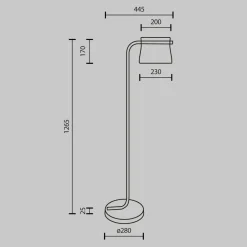 Maytoni LED Stehlampe Glas Metall warmweißes Licht 3000 K* Led Lampen|Glaslampen