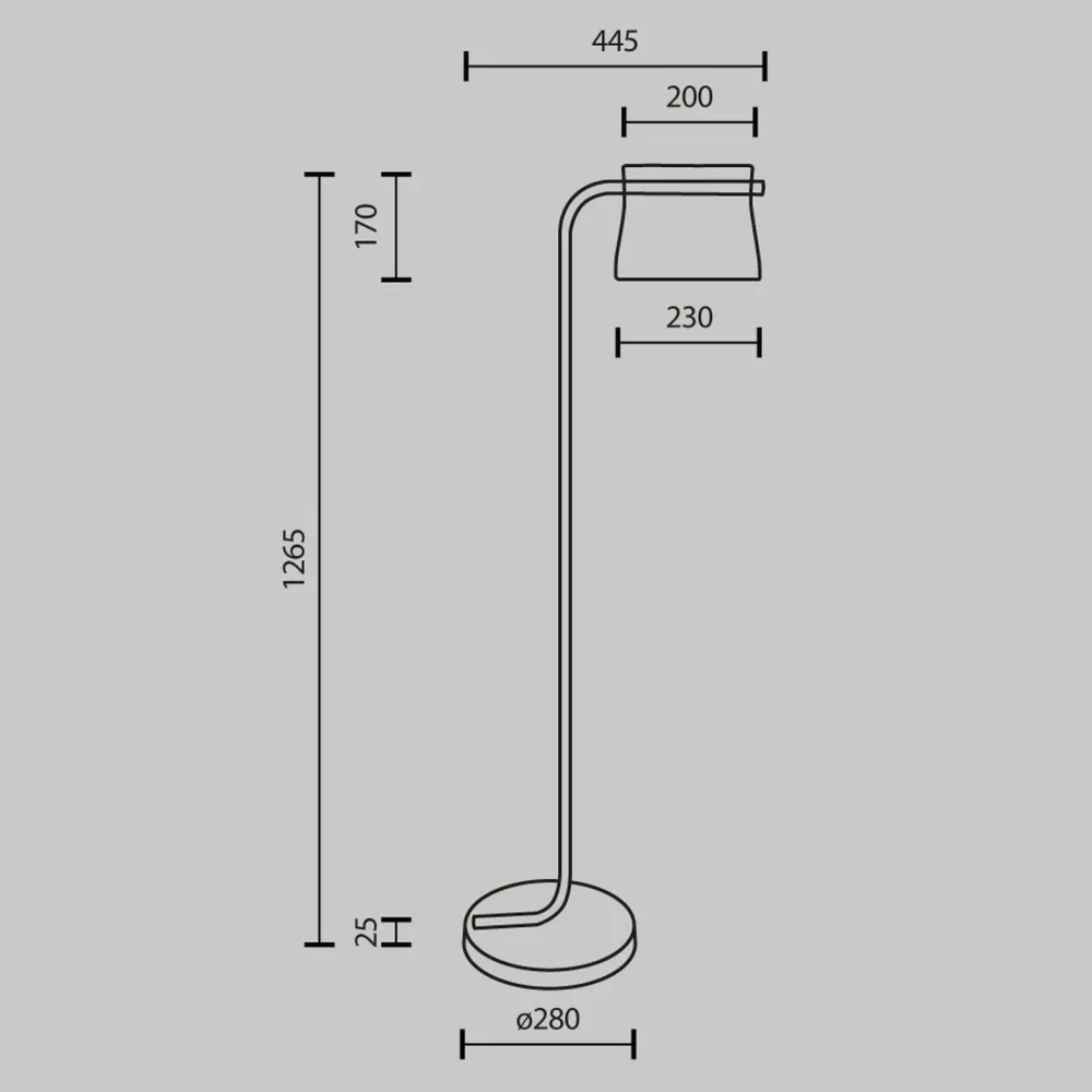 Maytoni LED Stehlampe Glas Metall warmweißes Licht 3000 K* Led Lampen|Glaslampen