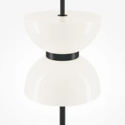 Discount Maytoni LED Stehlampe Glas Metall 3000 K warmweißes Licht rund