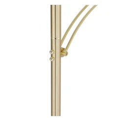 Outlet Paul Neuhaus LED Stehlampe Leselicht in Messing Glas 200 cm dimmbar