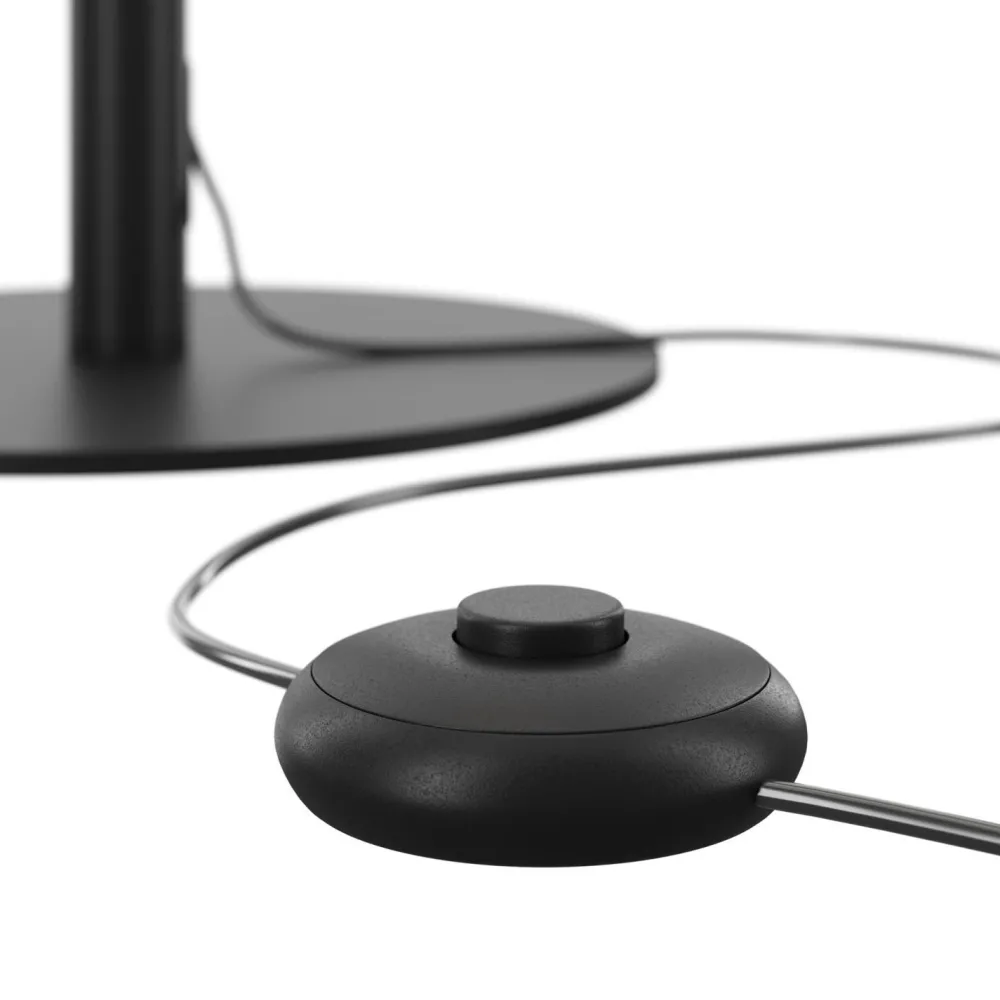 Maytoni LED Stehlampe Metall Aluminium 130 cm Schwarz Weiß rund* Led Lampen|Designerlampen