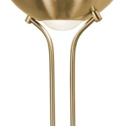 Searchlight LED Stehlampe mit Dimmer Metall Glas 180 cm in Messing* Wohnzimmerlampen|Glaslampen