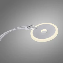 Paul Neuhaus LED Stehlampe mit Lesearm in Stahl Glas 200 cm 5770 lm* Wohnzimmerlampen|Metall Lampen