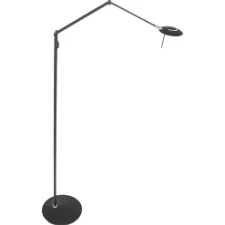 Best Steinhauer LED Stehlampe Modern Schwarz 185 cm beweglich dimmbar