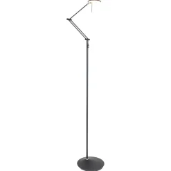 Best Steinhauer LED Stehlampe Modern Schwarz 185 cm beweglich dimmbar
