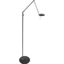 Best Steinhauer LED Stehlampe Modern Schwarz 185 cm beweglich dimmbar