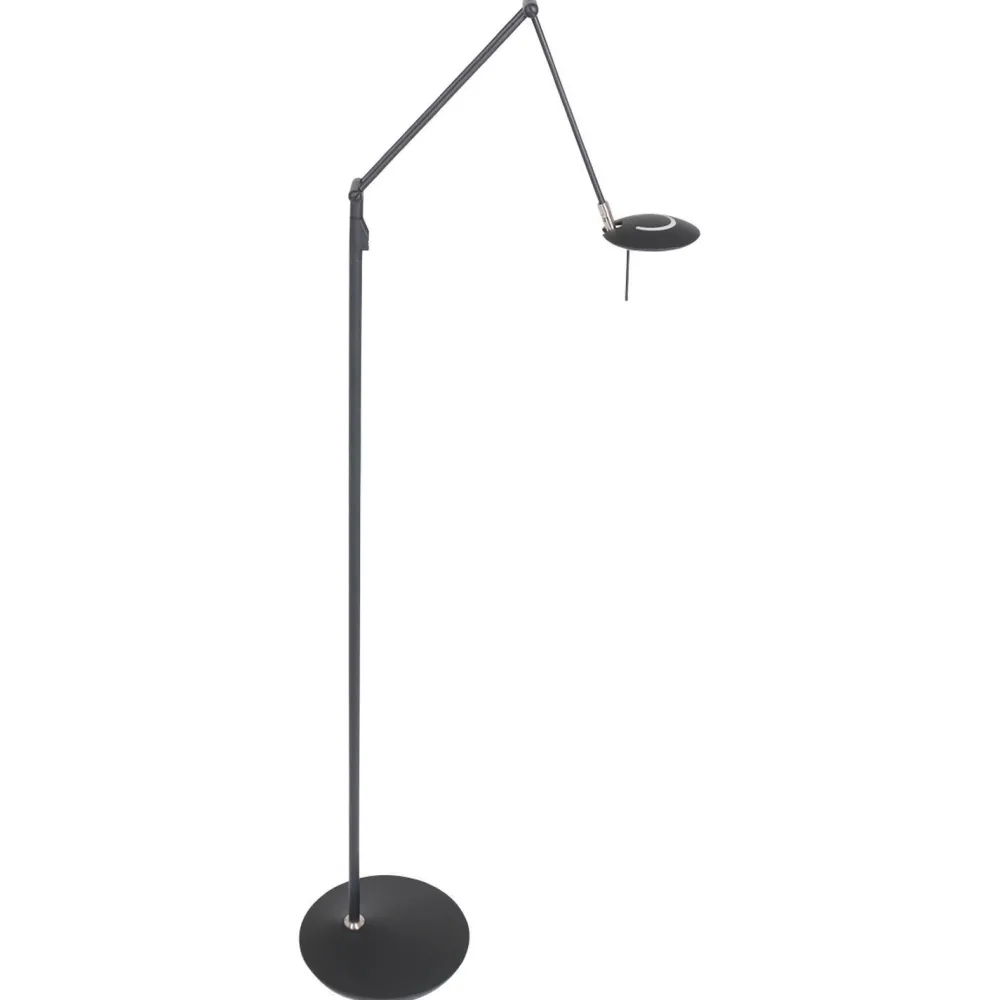 Best Steinhauer LED Stehlampe Modern Schwarz 185 cm beweglich dimmbar